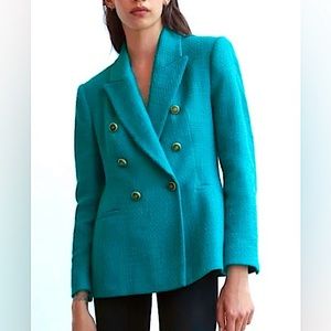 Zara Turquoise Blazer